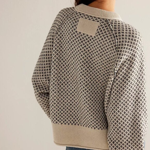 Inspired Boho Orange Knit Sweater - Picture 3 of 3